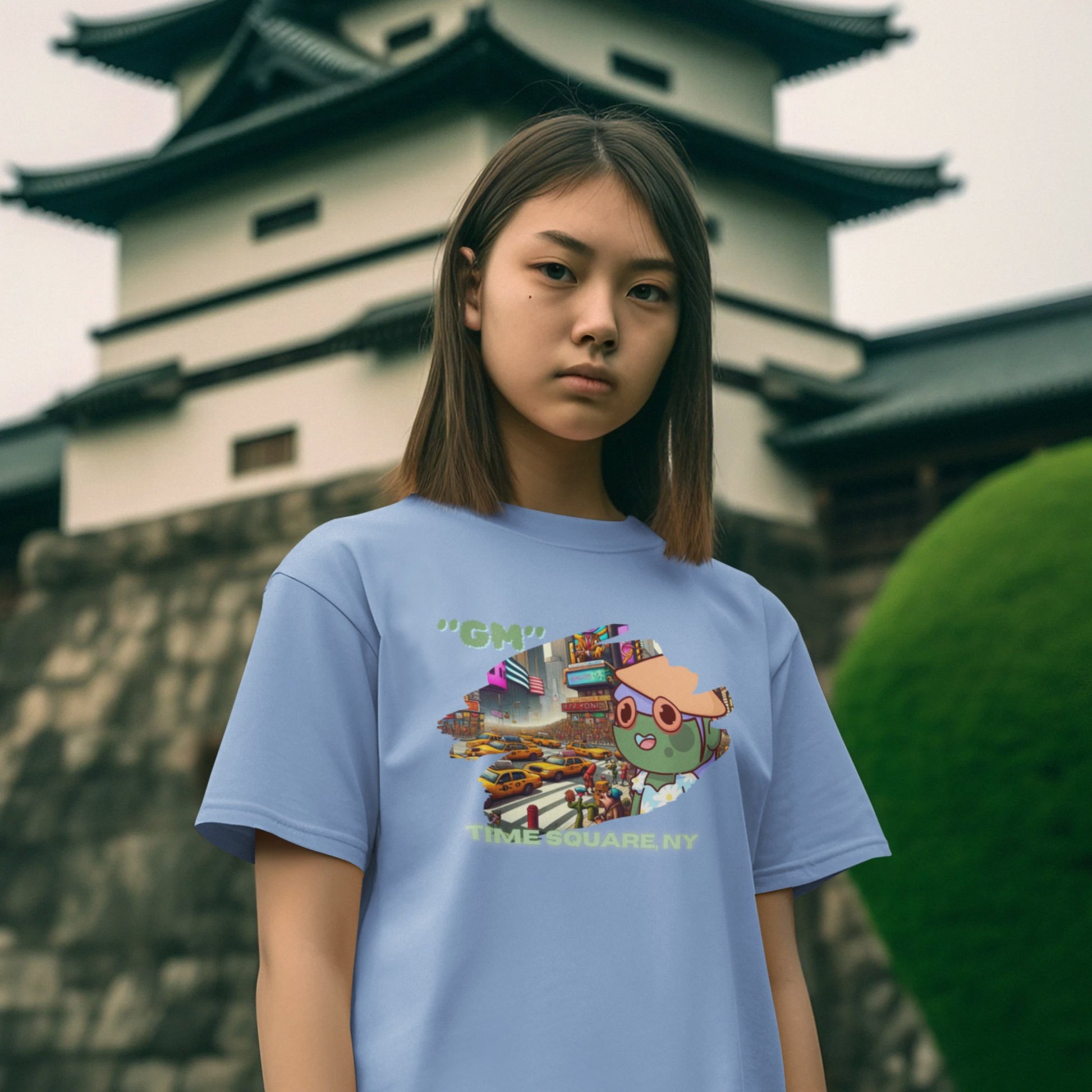 "GM in TimeSquare π½"- Premium Kids Unisex AR Tee - Hype3Wear