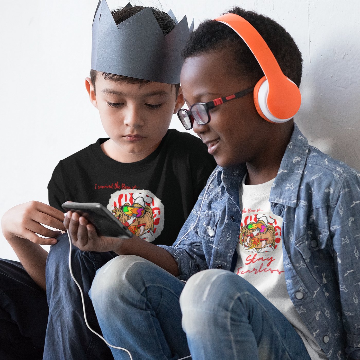 "I Survived the Bear"- Premium Kids Unisex AR Tee - Hype3Wear