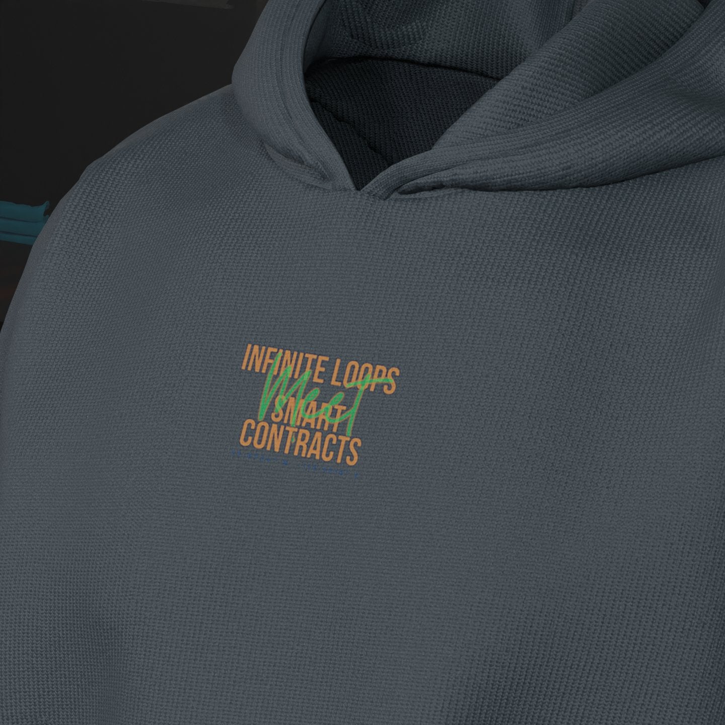 "Infinite Loops Meet Smart Contracts" VR Hoodie - Hype3Wear