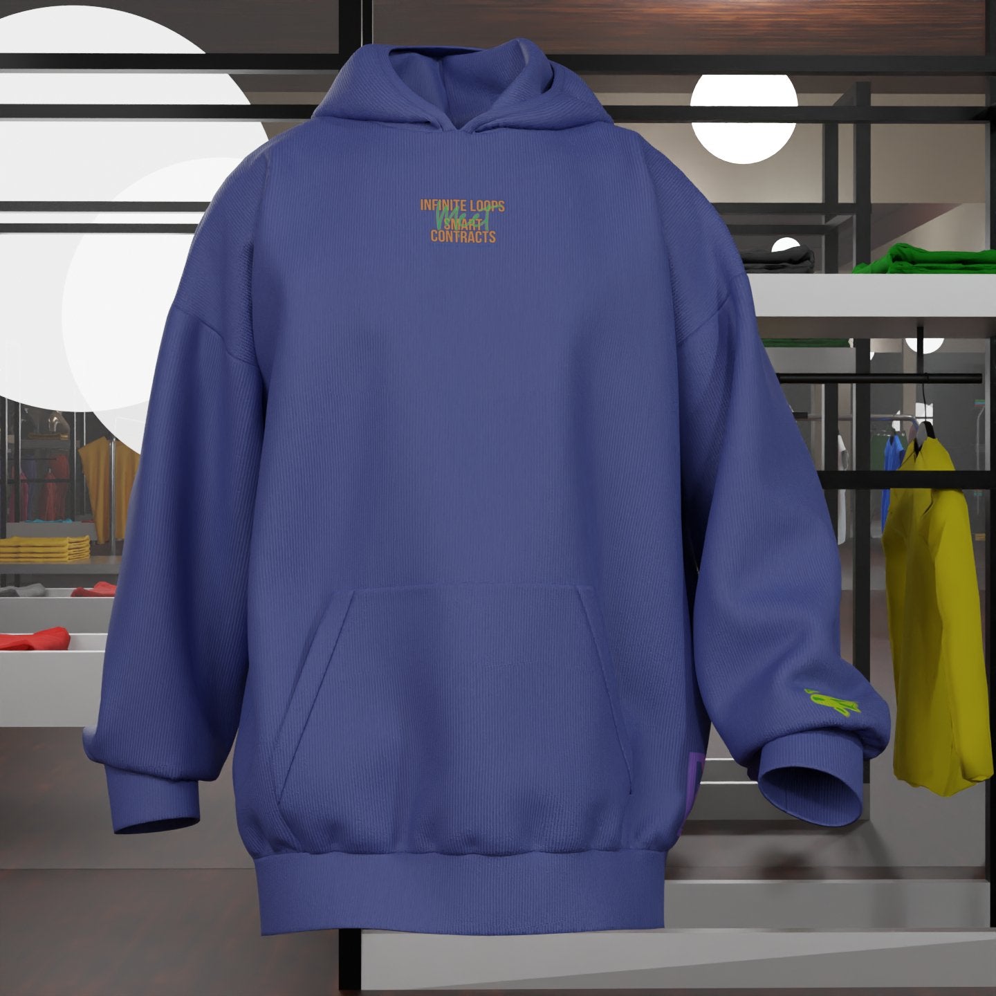 "Infinite Loops Meet Smart Contracts" VR Hoodie - Hype3Wear