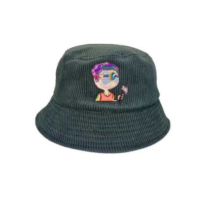 "Nerdy Lumberjack" Corduroy Bucklet Hat - Hype3Wear